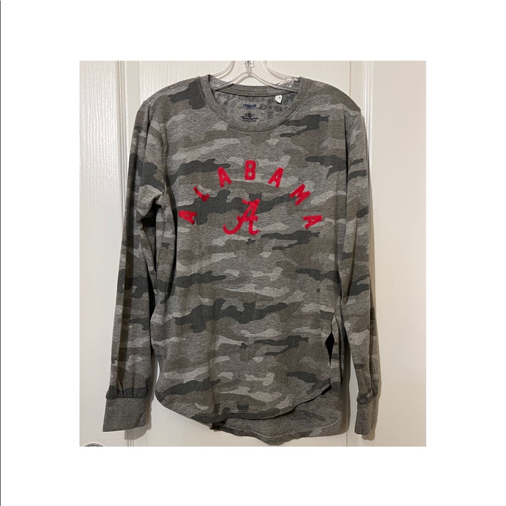 Camo Alabama long sleeve ladies shirt